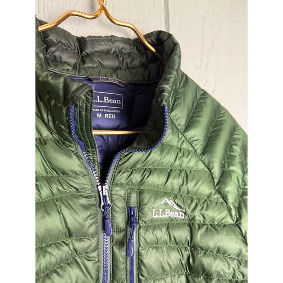 L.L. Bean Men's Ultralight 850 Down Jacket – DownTek – Green – Size M Regular - Picture 6 of 10